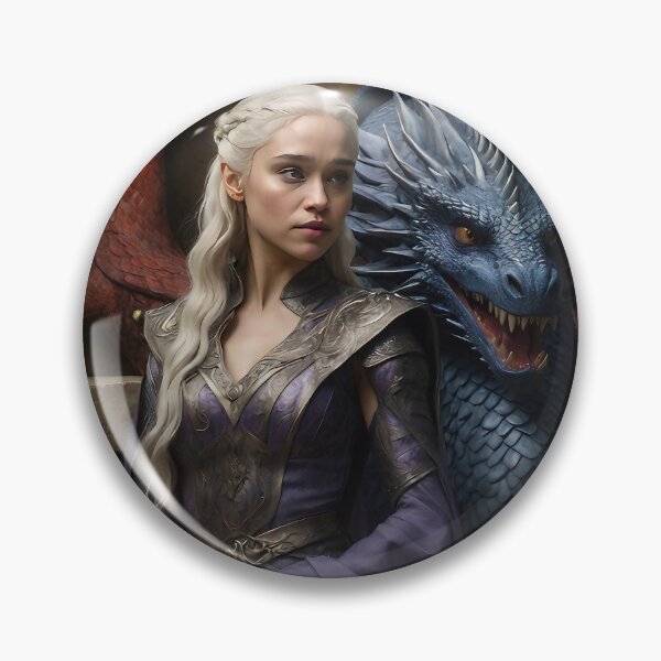 Item preview, Game of Thrones: Legendary Daenerys Targaryen Portrait Prints designed and sold by AdesignTEE.
