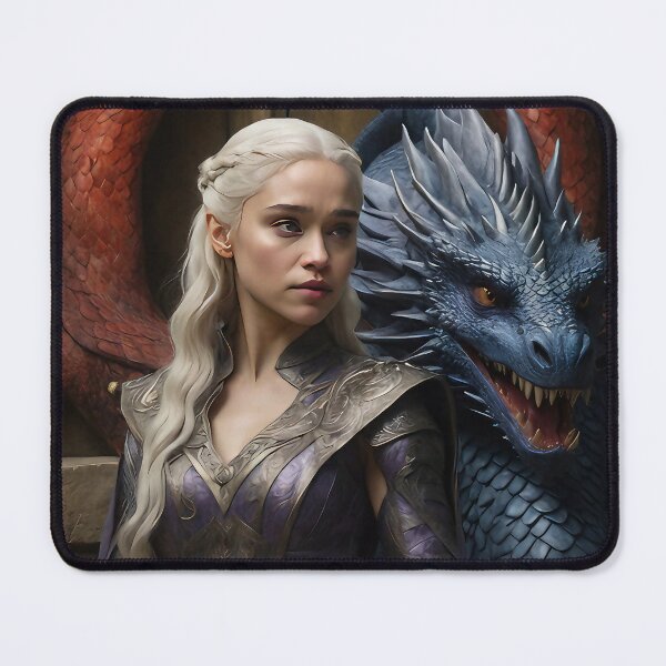 Item preview, Game of Thrones: Legendary Daenerys Targaryen Portrait Prints designed and sold by AdesignTEE.
