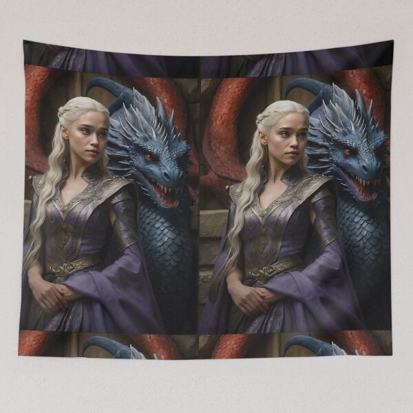 Artikelvorschau, Game of Thrones: Legendäre Daenerys Targaryen-Porträtdrucke entworfen und verkauft von AdesignTEE.