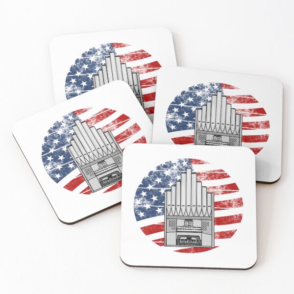 Item preview, Church Organ USA Flag Organist Musician 4th July designed and sold by doodlerob.