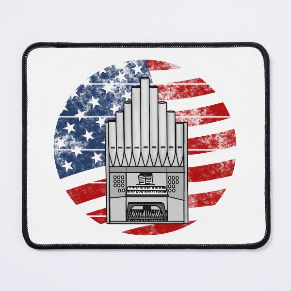 Item preview, Church Organ USA Flag Organist Musician 4th July designed and sold by doodlerob.