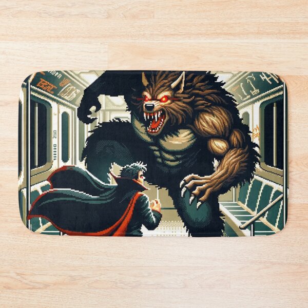 Item preview, Beefy Werewolf vs. Cunning Vampire in the Subway designed and sold by PinoyDnDShirts.