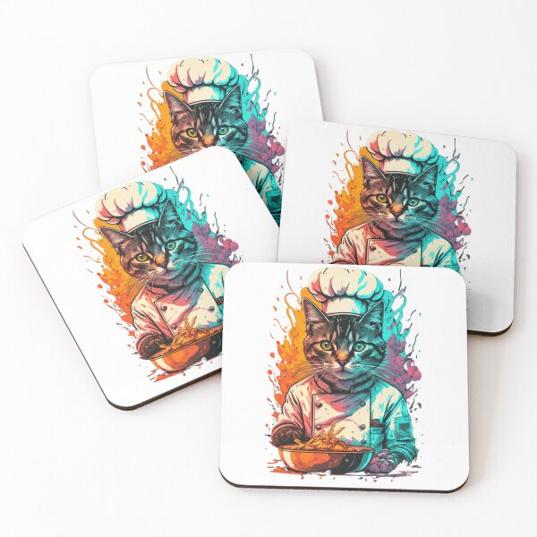 Item preview, chef cat designed and sold by PatronesKawai.