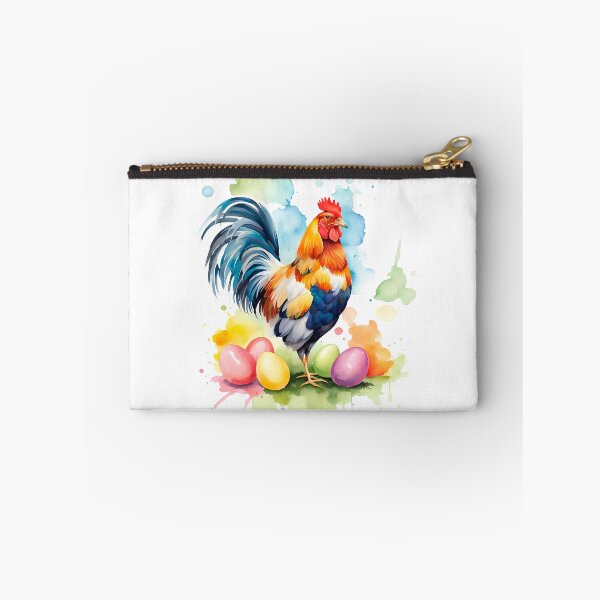Item preview, Colorful Watercolor Easter Egger Rooster designed and sold by anyasevchenko.