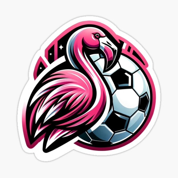 Item preview, Flamingo & Soccer Fusion designed and sold by pixelpulsenyc.