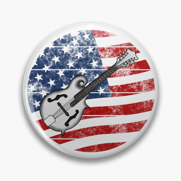 Item preview, Mandolin USA Flag Mandolinist Folk Musician 4th July designed and sold by doodlerob.