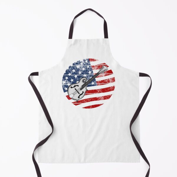 Item preview, Mandolin USA Flag Mandolinist Folk Musician 4th July designed and sold by doodlerob.