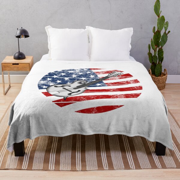 Item preview, Mandolin USA Flag Mandolinist Folk Musician 4th July designed and sold by doodlerob.