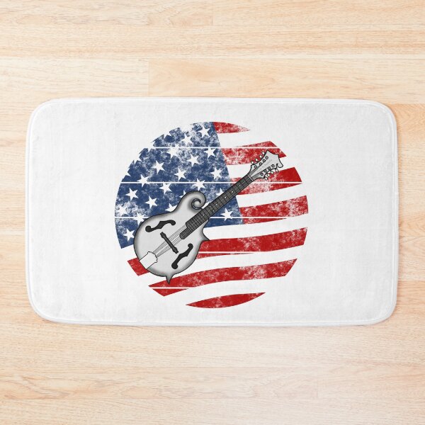 Item preview, Mandolin USA Flag Mandolinist Folk Musician 4th July designed and sold by doodlerob.