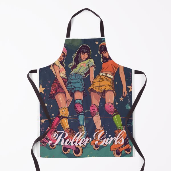 Artikelvorschau, Roller Girls / Roller Derby Vintage Druck entworfen und verkauft von Thehatinthecat.