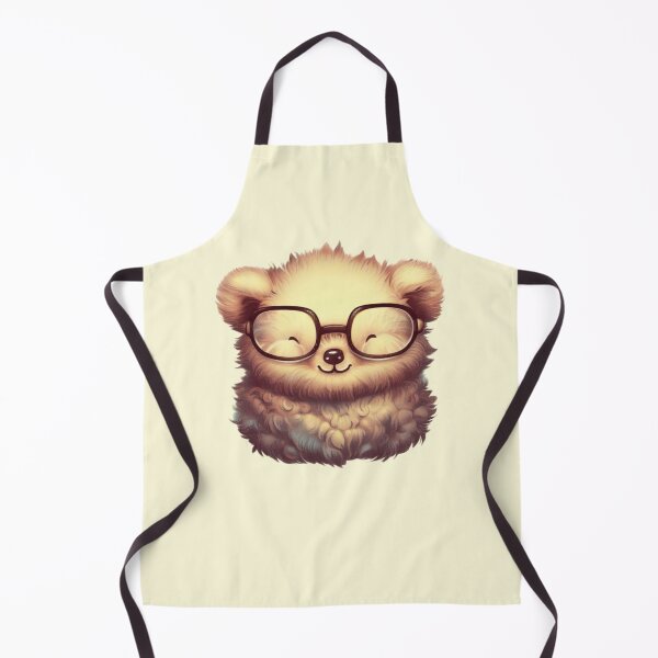 Item preview, Cute Fluffy Vintage Bear with Glasses designed and sold by greggfriedrice.