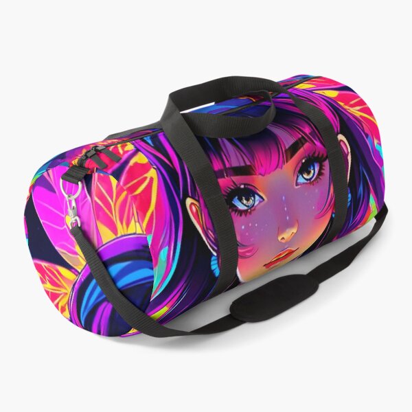 Item preview, Psychedelic Anime Girl Neon Rainbow Colors Seductive Manga Stories designed and sold by AnimeMangaGirls.