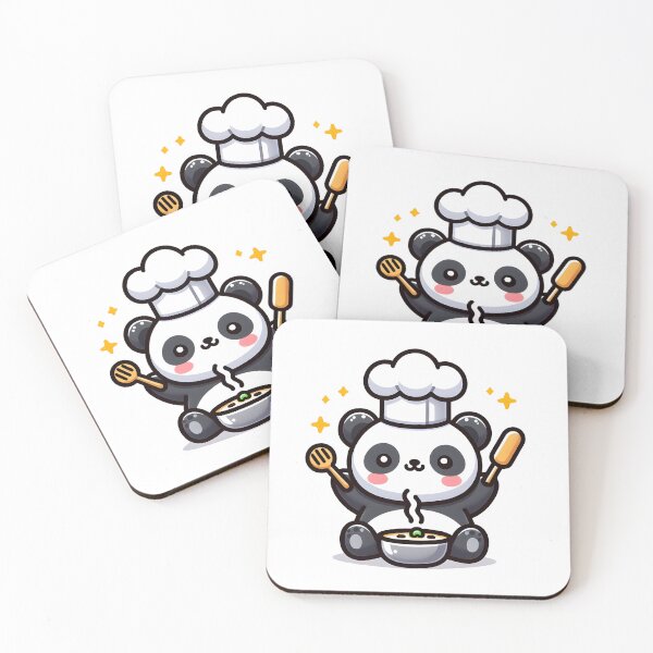 Item preview, Kawaii Panda With Chef'S Hat designed and sold by CanvasCutie.