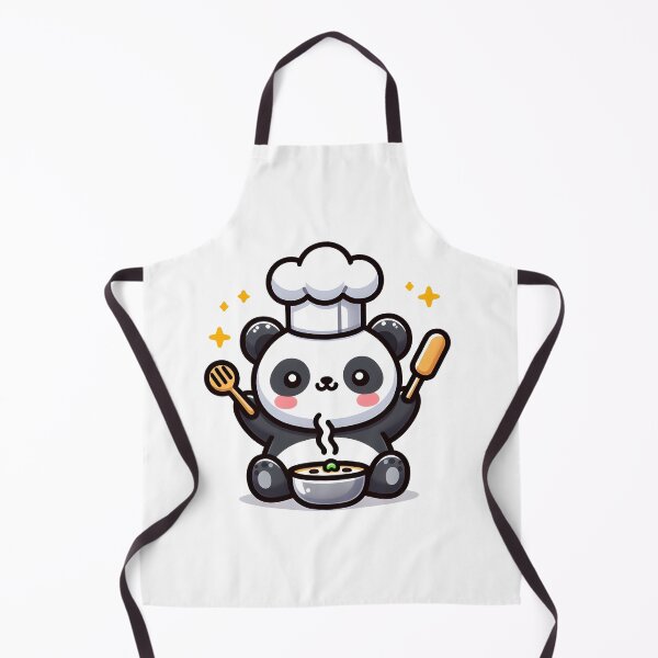 Item preview, Kawaii Panda With Chef'S Hat designed and sold by CanvasCutie.