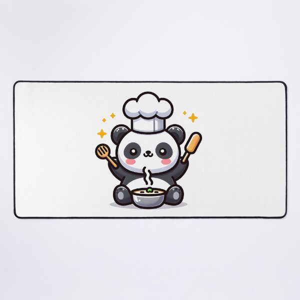 Item preview, Kawaii Panda With Chef'S Hat designed and sold by CanvasCutie.