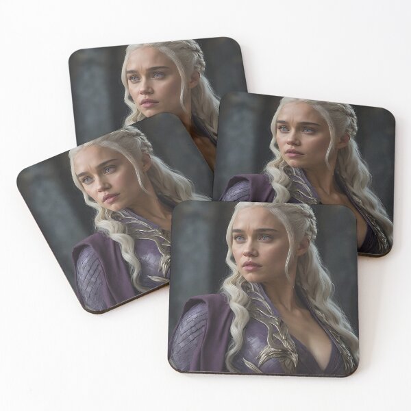 Artikelvorschau, Game of Thrones: Legendäre Daenerys Targaryen-Porträtdrucke, Drachenkönigin, Wanddekoration entworfen und verkauft von AdesignTEE.