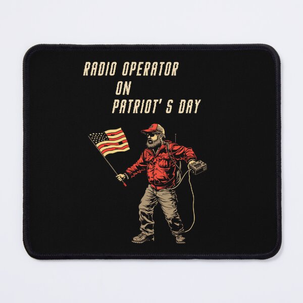 Item preview, Radio Operator On Patriot's Day American Flag Cool Gifts For Amateur Radio Lovers Ham Radio Radio Operator designed and sold by Waves-of-Art.