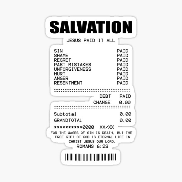 Item preview, Salvation Jesus Paid it All designed and sold by Trace1234.