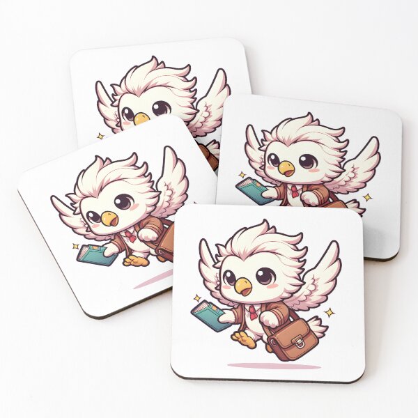 Item preview, Kawaii Chibi Griffin: Carrying A Tiny Book Bag designed and sold by CanvasCutie.
