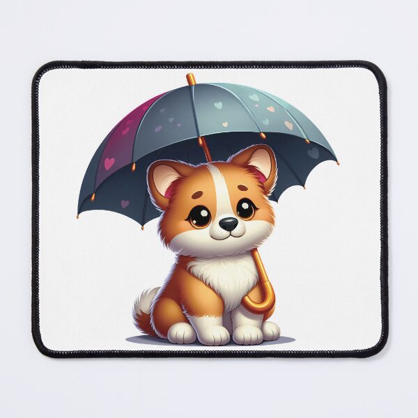 Item preview, The Puppy With An Umbrella designed and sold by TeaTimeTales.