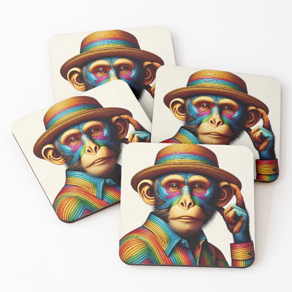 Item preview, The raimbow monkey  designed and sold by UnitedArtForge.