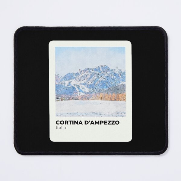 Item preview, Cortina d Ampezzo Italia watercolor landscape designed and sold by InvestingRoad.