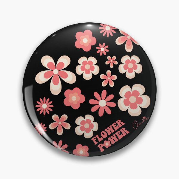 Item preview, Pantone 2024 Peach Fuzz Retro Flower Power Graphic designed and sold by ClaudiaFlores.
