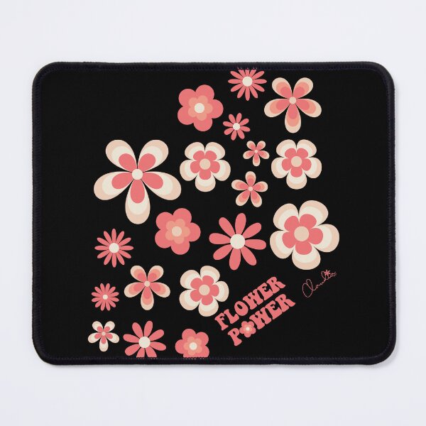 Item preview, Pantone 2024 Peach Fuzz Retro Flower Power Graphic designed and sold by ClaudiaFlores.
