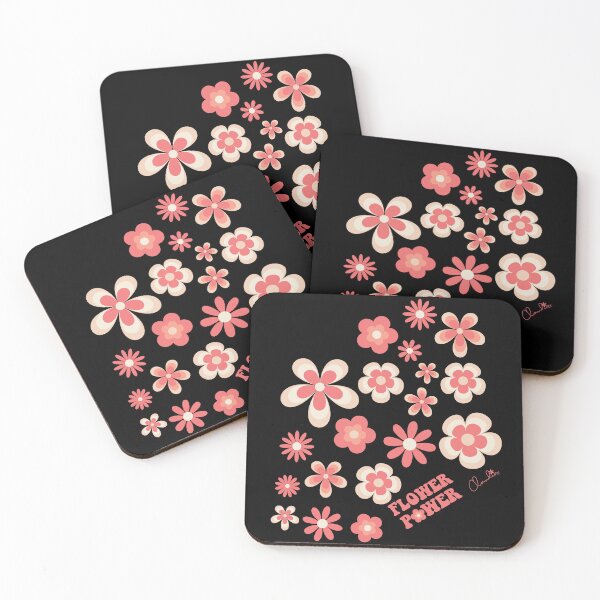 Item preview, Pantone 2024 Peach Fuzz Retro Flower Power Graphic designed and sold by ClaudiaFlores.