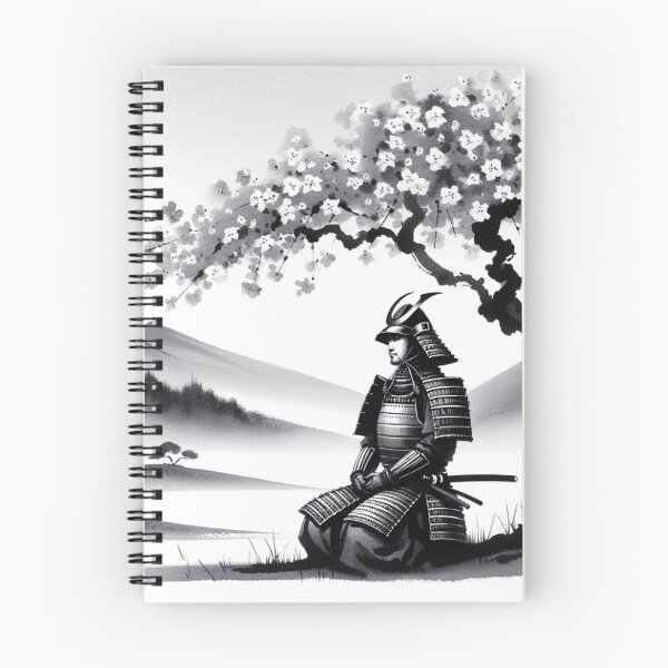 Item preview, Japanese Samurai under Cherry Blossom Tree designed and sold by MythicBiscuit.