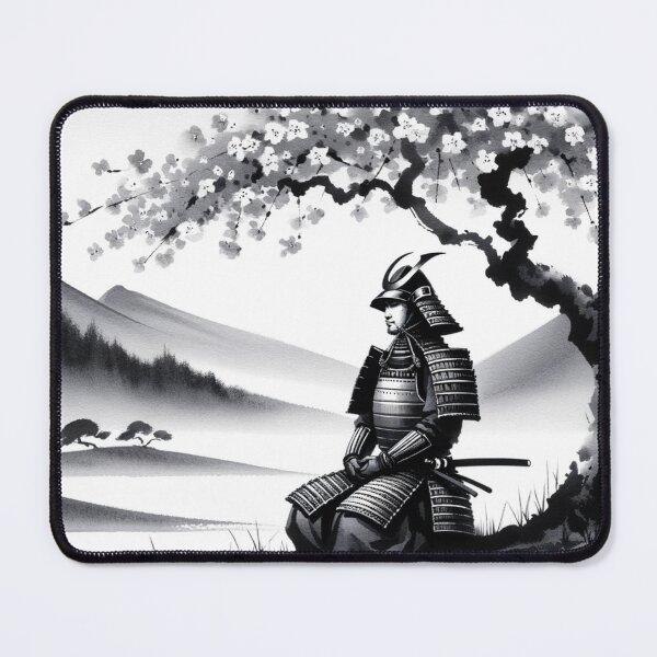 Item preview, Japanese Samurai under Cherry Blossom Tree designed and sold by MythicBiscuit.
