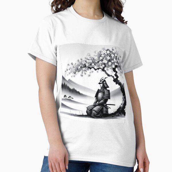Item preview, Japanese Samurai under Cherry Blossom Tree designed and sold by MythicBiscuit.