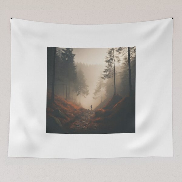 Item preview, Autumn Foggy Forest Trek designed and sold by Shirtastically.
