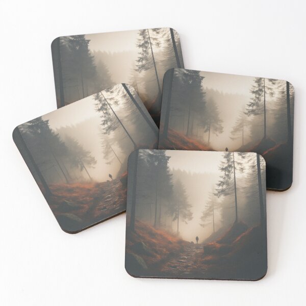 Item preview, Autumn Foggy Forest Trek designed and sold by Shirtastically.