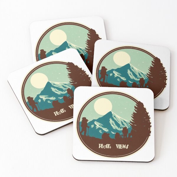 Item preview, Peak Views hiking logo designed and sold by VistaMar.