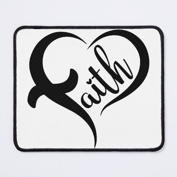 Item preview, Faith, Heart-Shaped Script design designed and sold by Margival.