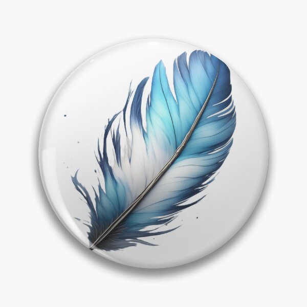 Item preview, Pastel Blue Feather designed and sold by BeeTheArtCo.