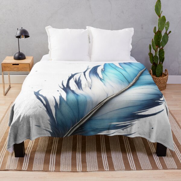 Item preview, Pastel Blue Feather designed and sold by BeeTheArtCo.