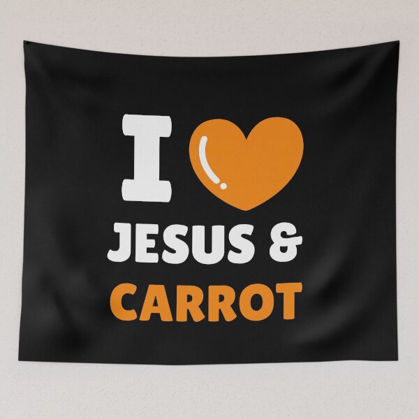 Item preview, I love Jesus & Carrot Funny Easter Carrot Squad Bunny Christian designed and sold by Sasikharn.