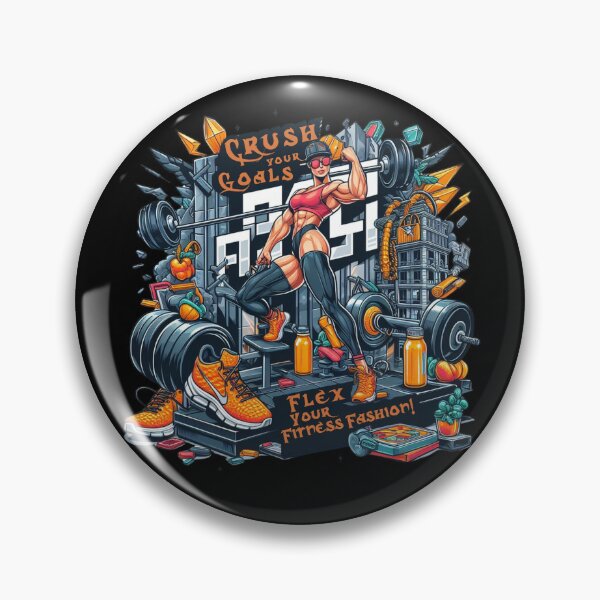 Item preview, Crush Your Goals: Flex Your Fitness Fashion! designed and sold by IronCoreGear.
