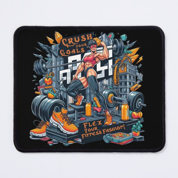 Item preview, Crush Your Goals: Flex Your Fitness Fashion! designed and sold by IronCoreGear.