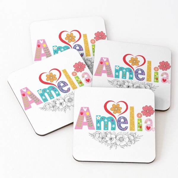 Item preview, Personalized Amelia meaning of name designed and sold by Art-Essa.