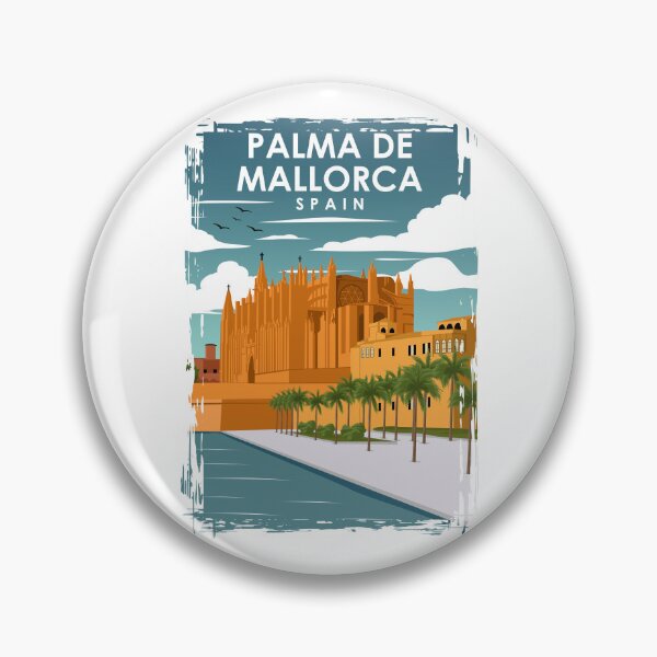 Item preview, Palma De Mallorca Spain Vintage Minimal Retro Travel Poster designed and sold by Stadify.