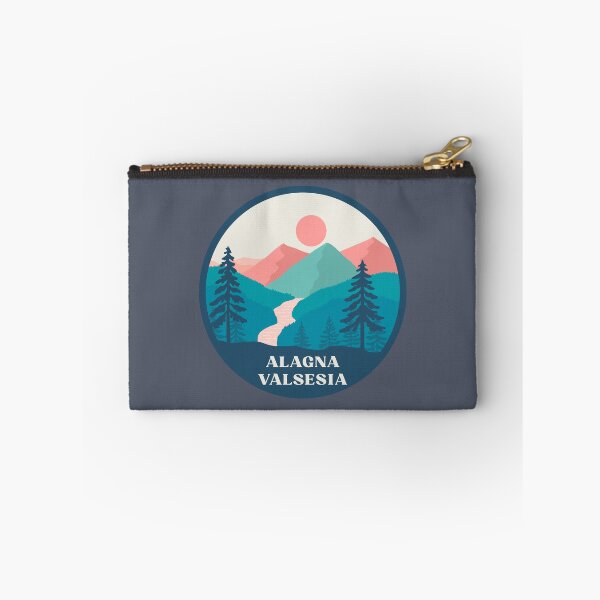 Item preview, Alagna Valsesia Italia minimalist landscape badge designed and sold by InvestingRoad.