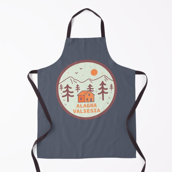 Item preview, Alagna Valsesia Italia minimalist landscape badge designed and sold by InvestingRoad.
