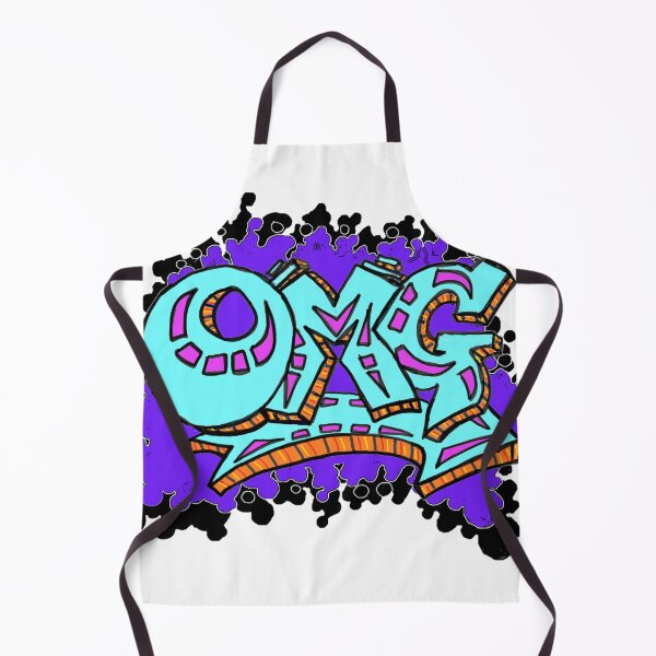 Item preview, Blue Omg Graffiti Art Sticker 1 by LowEndGraphics  designed and sold by LowEndGraphics.