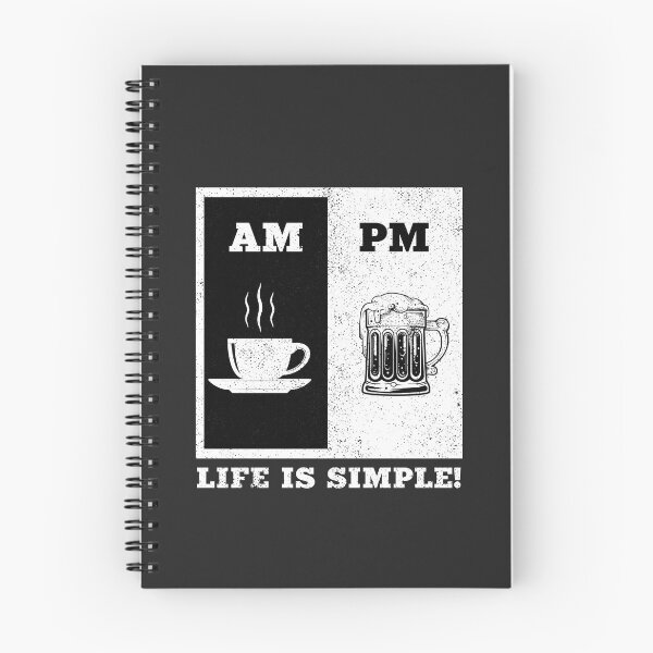 Item preview, Life Is Simple - AM PM - Coffee & Beer Men and Women Drink -  designed and sold by PurpleLoveStore.