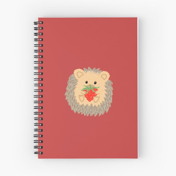 Item preview, Cartoon Hedgehog Holding Fruit designed and sold by cloudybrocade.