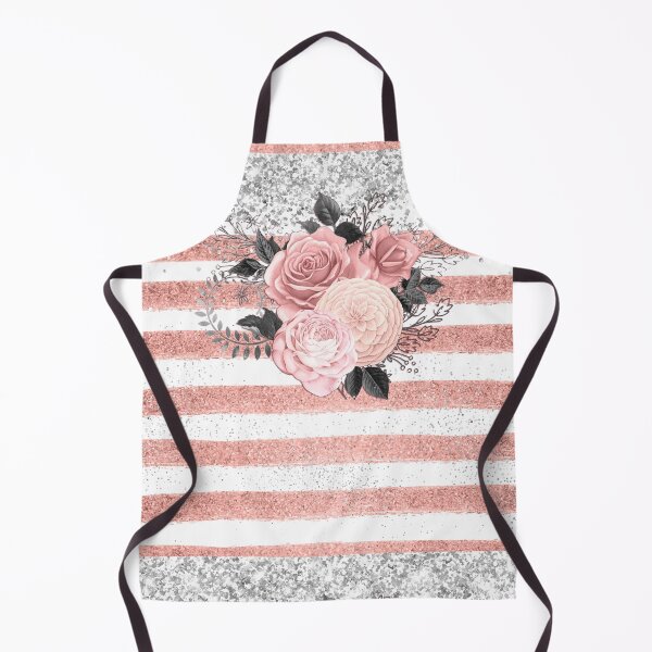Item preview, Vintage Flowers on Rose Gold and Silver Glitter designed and sold by whds.