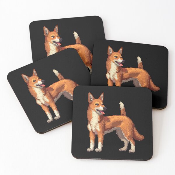 Item preview, 16-bit Pixel Art Canaan Dog designed and sold by CUTEDOGGIEZ.